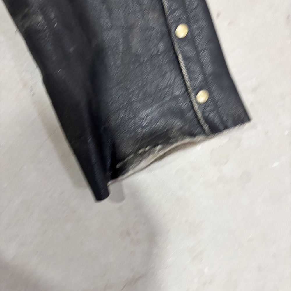 Milwaukee Motorcycle Clothing Co Pants Mens 2XL Black Leather Chaps Biker - Picture 5 of 5